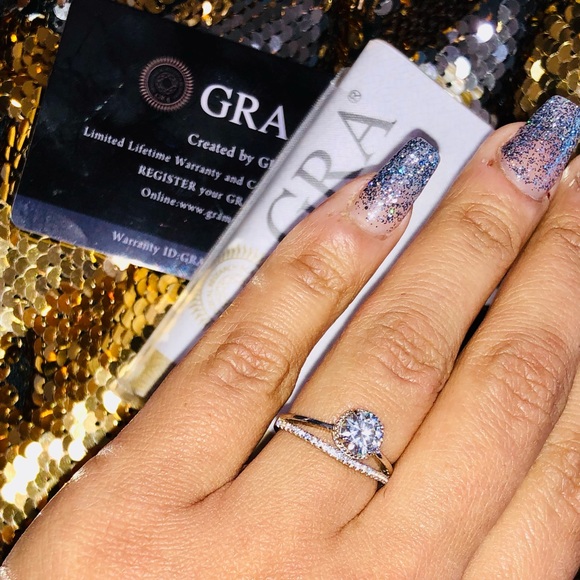 Jewelry - GRA Certified Diamond Engagement wedding promise ring WOW see video STUNNING VVS